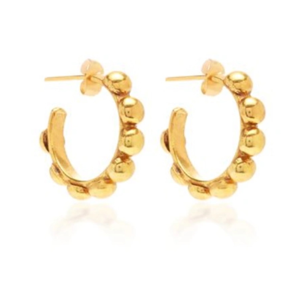 🎈SOLD🎈Sylvia Toledano/Paris Mini Creole Earrings Gold NWT